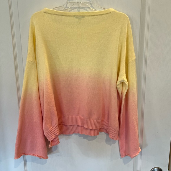 Cato Plus Size Dip Dye Ombre sunset Sweater - Picture 5 of 8
